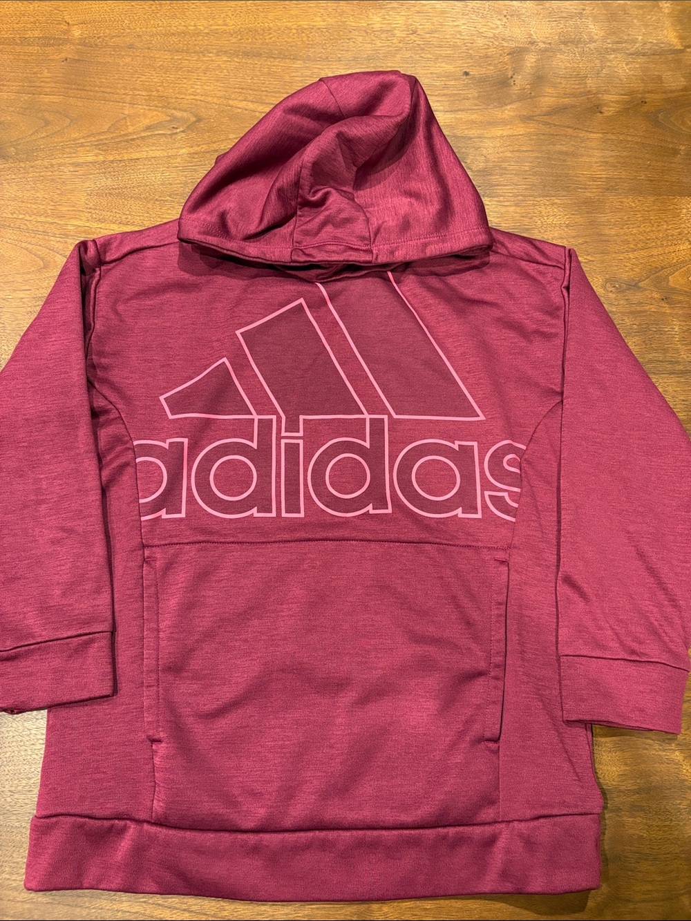 Girls Adidas hooded sweatshirt, Size Large 10/12.